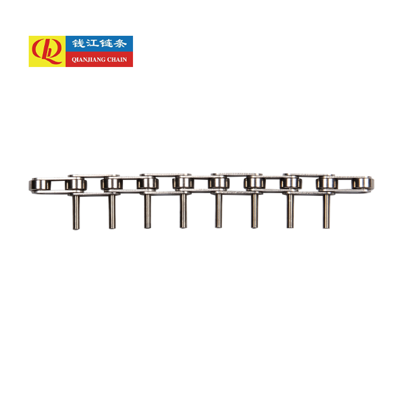 Nerezové dopravníkové reťaze s dvojitým rozstupom s predĺženými čapmi