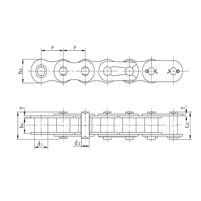 Vysoko kvalitné motorové reťaze z legovanej ocele pre vysoké zaťaženie