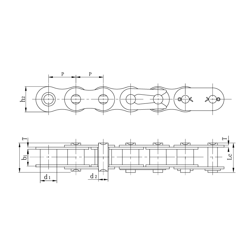 Štandardné motocyklové reťaze