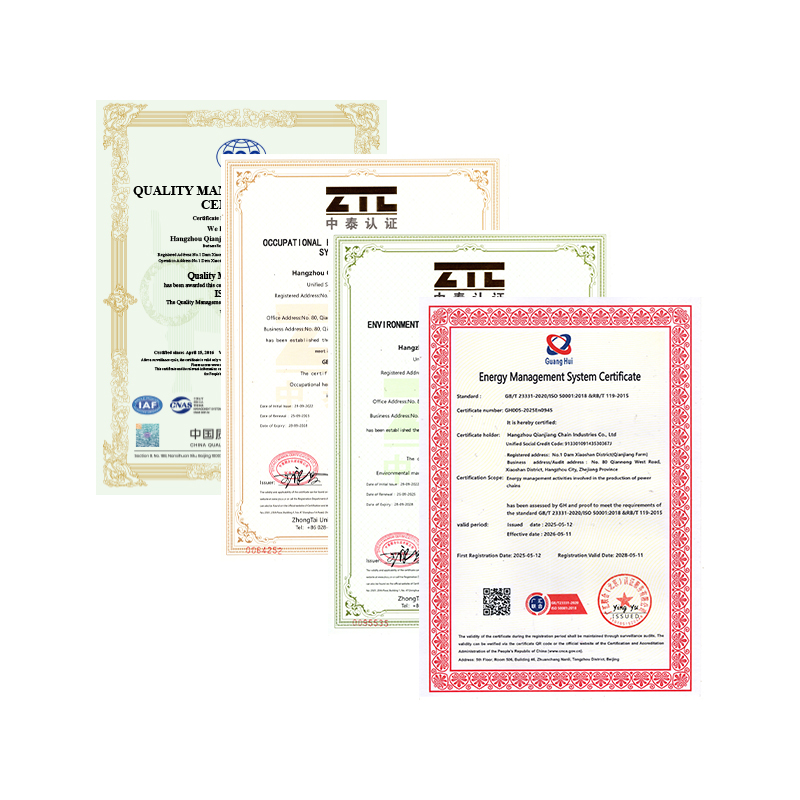 Hangzhou Qianjiang Chain Industries Co., Ltd. prešla každoročnou certifikáciou systému
